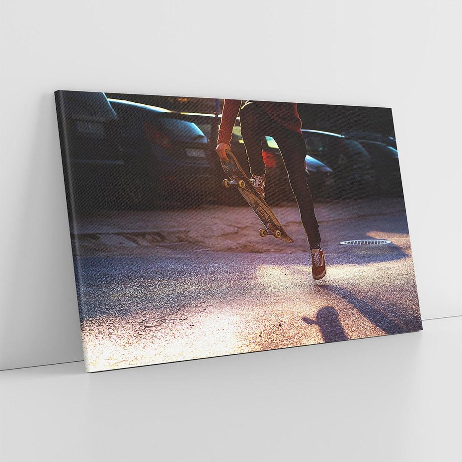 Obraz na płótnie 120x80 - Deskorolkowa Adrenalina Sportu - deskorolka, skateboard