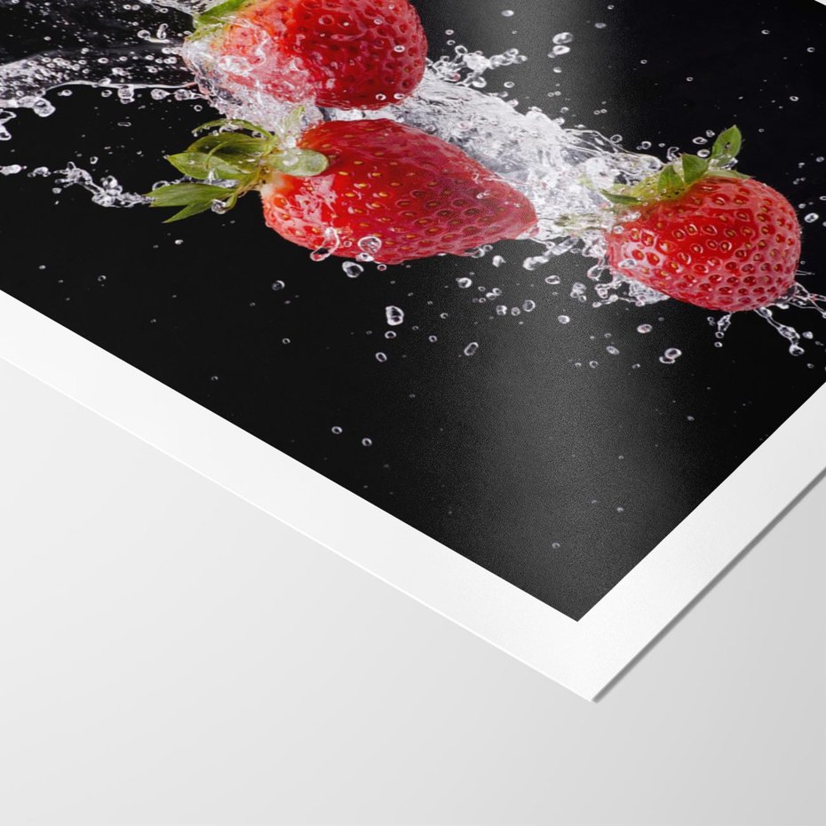 Plakat bez ramy 40x50 - Słodki urok truskawek - truskawki, owoce