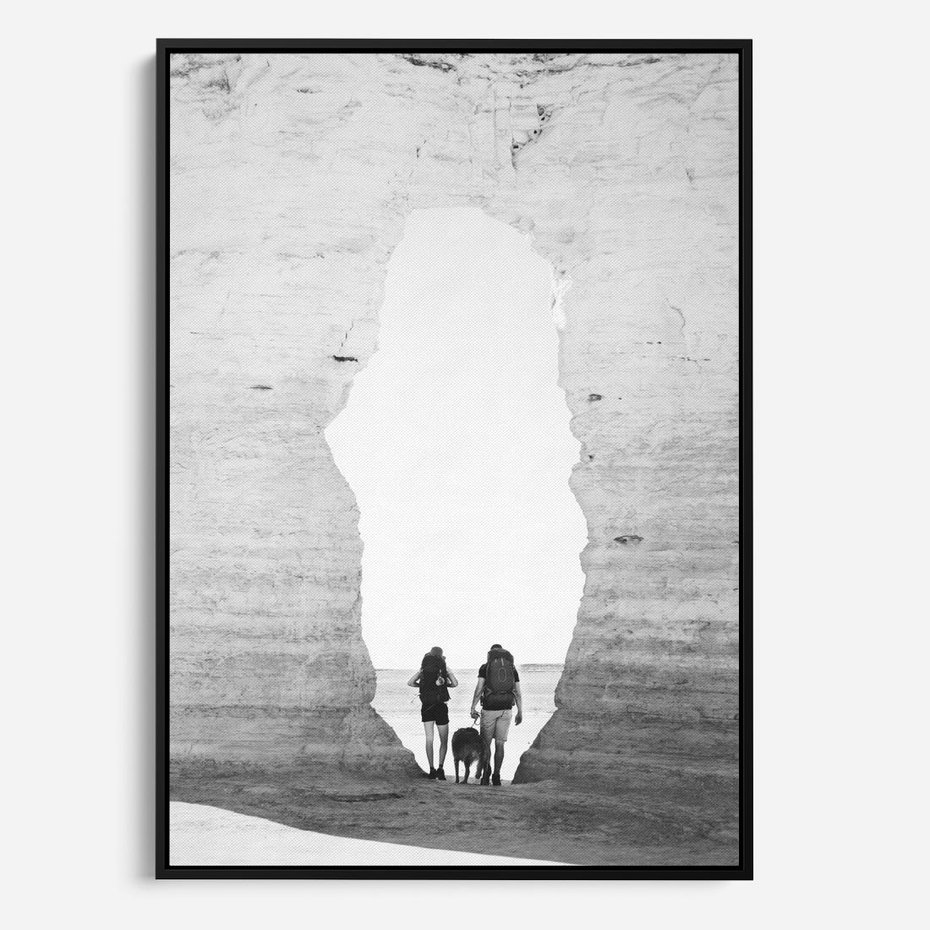 Obraz w ramie 50x70 - Podróżna Eksploracja - Echa Przygody - rama czarna