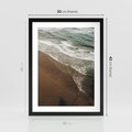 Plakat w ramie 30x40 - Spokój nad plażą - plaża, morze - rama czarna