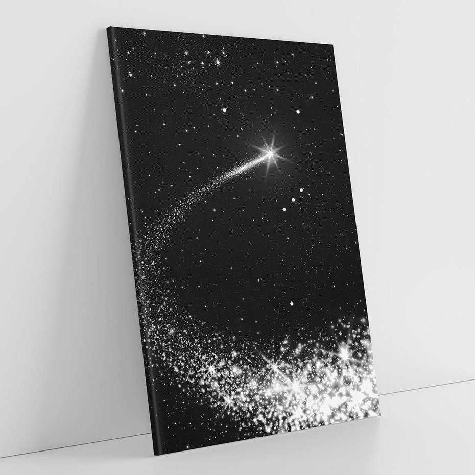 Obraz na płótnie 50x70 - Kometa wśród gwiazd - kometa, gwiazdy