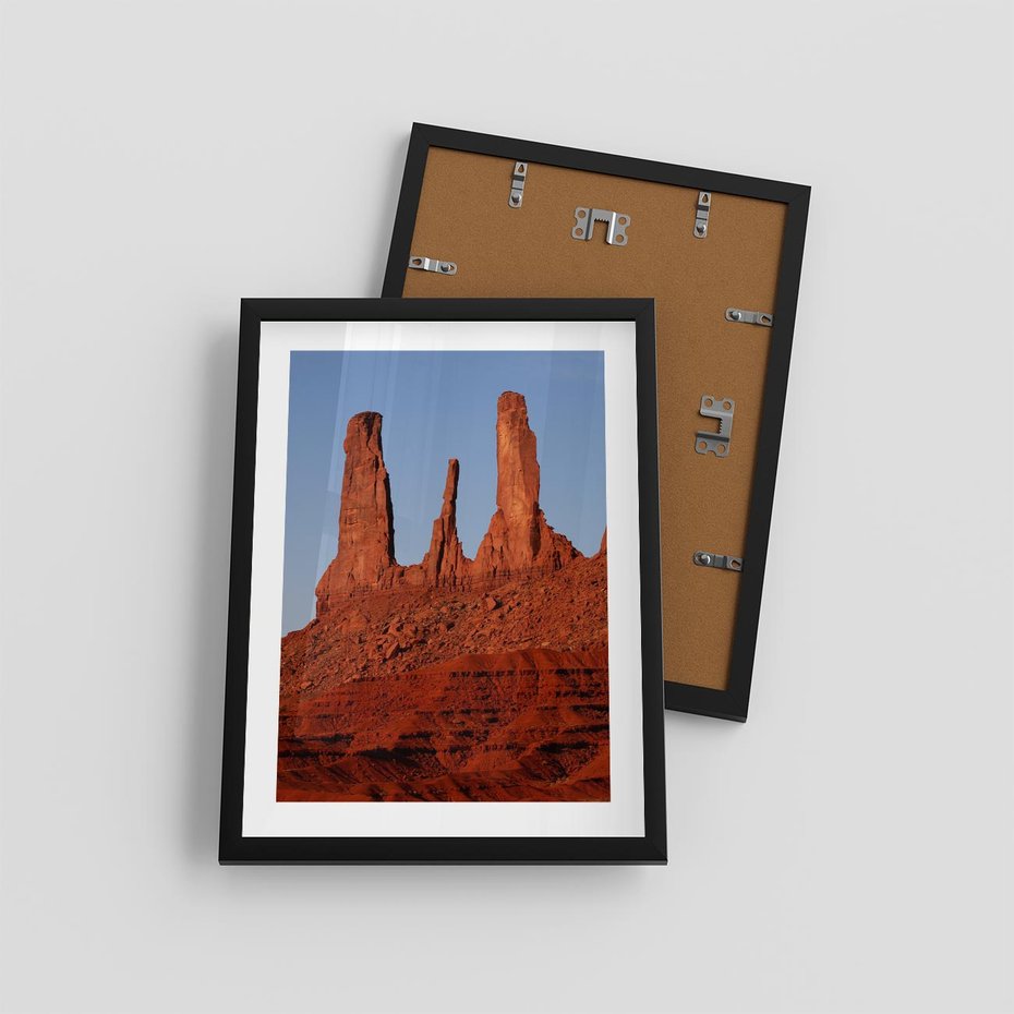 Plakat w ramie 30x40 - Wielki Kanion - majestat pustyni - Wielki Kanion, pustynia - rama czarna