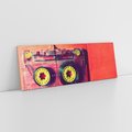 Obraz na płótnie 120x40 - Kaseta - Muzyka Retro - kaseta, muzyka