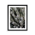 Plakat w ramie 30x40 - Oaza Natury - sukulenty, kaktusy - rama czarna