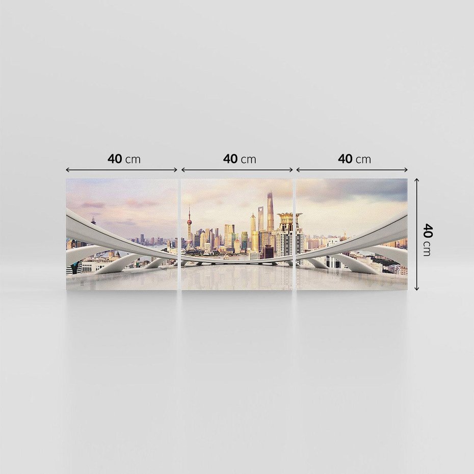Obraz na płótnie 120x40 - Tętniące życiem Miasto Azji - Chiny, Miasto