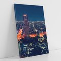 Obraz na płótnie 70x100 - światła i tradycja - Japonia, Tokio