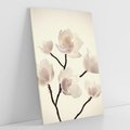 Obraz na płótnie 70x100 - Elegancja Natury - magnolia, białe