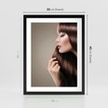 Plakat w ramie 30x40 - Piękno fryzury - włosy, fryzura - rama czarna