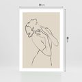 Plakat bez ramy 21x30 - Bezkresny Taniec - kobieta, szkic
