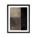 Plakat w ramie 40x50 - Kształty Urywane - mroczny plakat, nowoczesne wnętrza - rama czarna