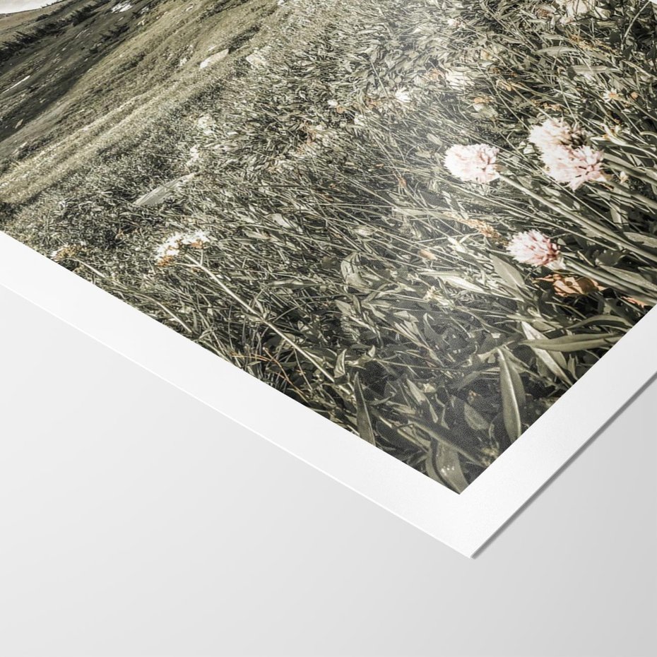 Plakat bez ramy 21x30 - Nostalgiczne Góry - górski krajobraz, łaka w górach