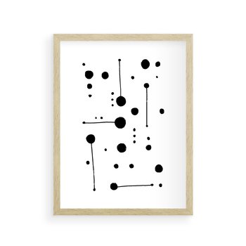 Plakat w ramie 30x40 - Złudne Odbicia - abstrakcja, minimalizm - rama drewno