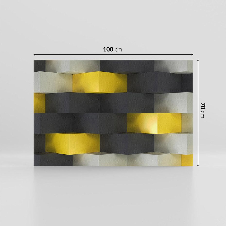 Obraz na płótnie 100x70 - Gry kolorów - abstrakcja, 3d