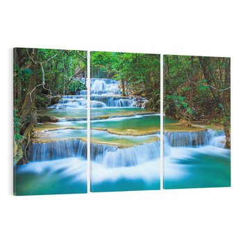Obraz na płótnie 120x80 - Magia tajlandzkich wodospadów - wodospady, Tajlandia