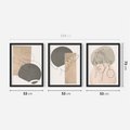 Zestaw obrazy w ramie 50x70 galeria - Kobiety, plakaty, boho - rama czarna