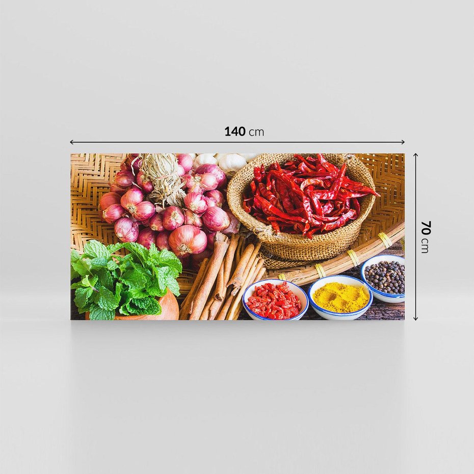 Obraz na płótnie 140x70 - Pełnia azjatyckich smaków - przyprawy, azja