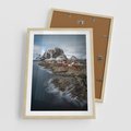 Plakat w ramie 50x70 - Skandynawia - górska odsłona - Skandynawia, góry - rama drewno