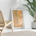 Plakat bez ramy 30x40 - Grafika Boho w Odcieniach Pomarańczu - boho słońce, grafika