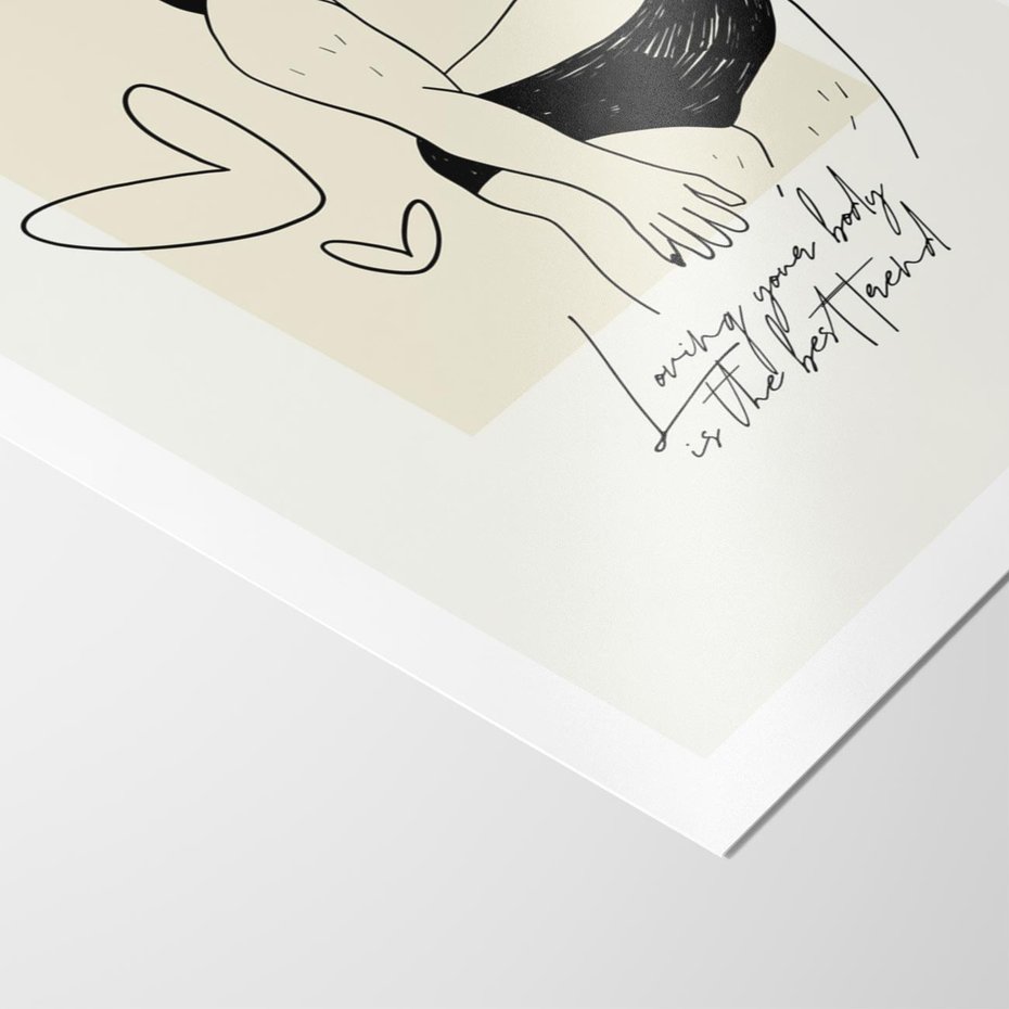 Plakat bez ramy 21x30 - Moc to Ona - rysunek, sztuka nowoczesna