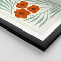 Plakat w ramie 40x50 - Makowe Odkrycie - czerwone kwiaty, maki - rama czarna