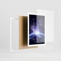 Plakat w ramie 50x70 - Podróż w kosmiczną przestrzeń - kosmos, ziemia - rama biała