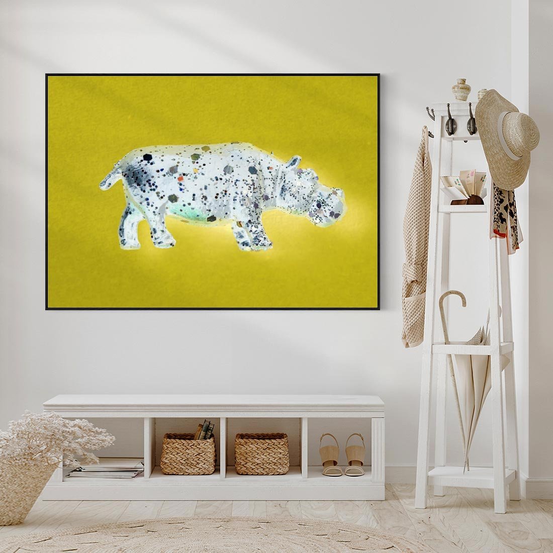 Obraz w ramie 100x70 - Odnalezione w oceanie snów - pozytywna, wesoła sztuka - rama czarna