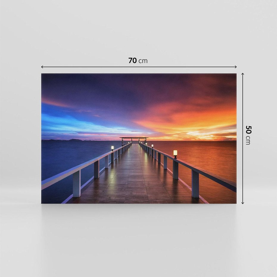 Obraz na płótnie 70x50 - Bangkok nad Wodą: Urok Tajlandii - Bangkok, morze