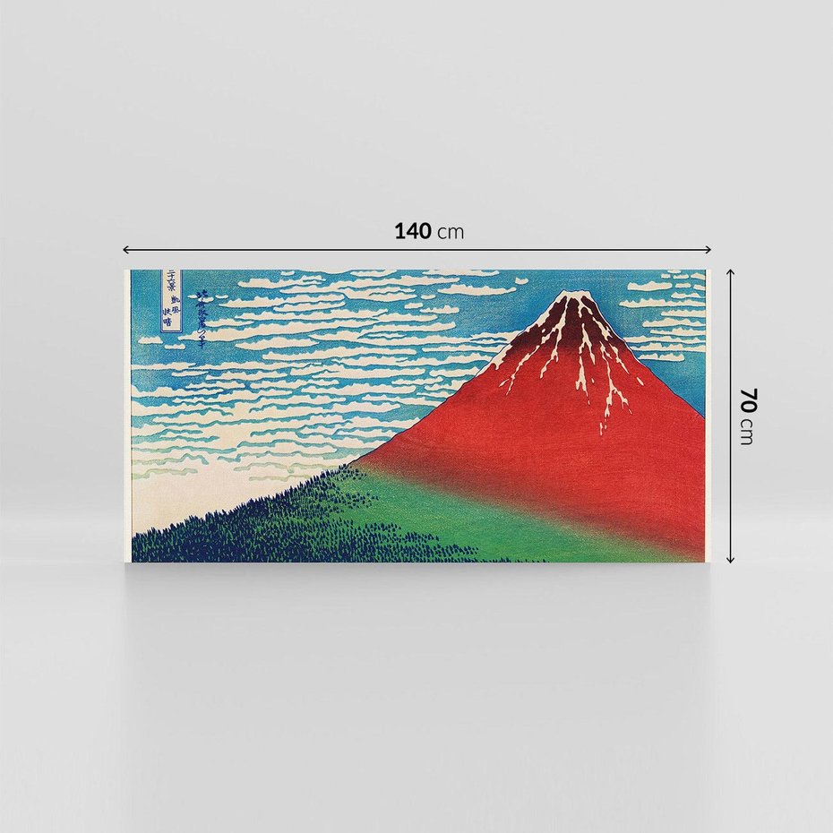 Obraz na płótnie 140x70 - "Fine Wind, Clear Morning" Katsushiki Hokusai - Reprodukcja - reprodukcja, obraz na płótnie