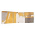 Obraz na płótnie 90x30 - Złote Maźnięcia Pędzla - złota abstrakcja, plamy