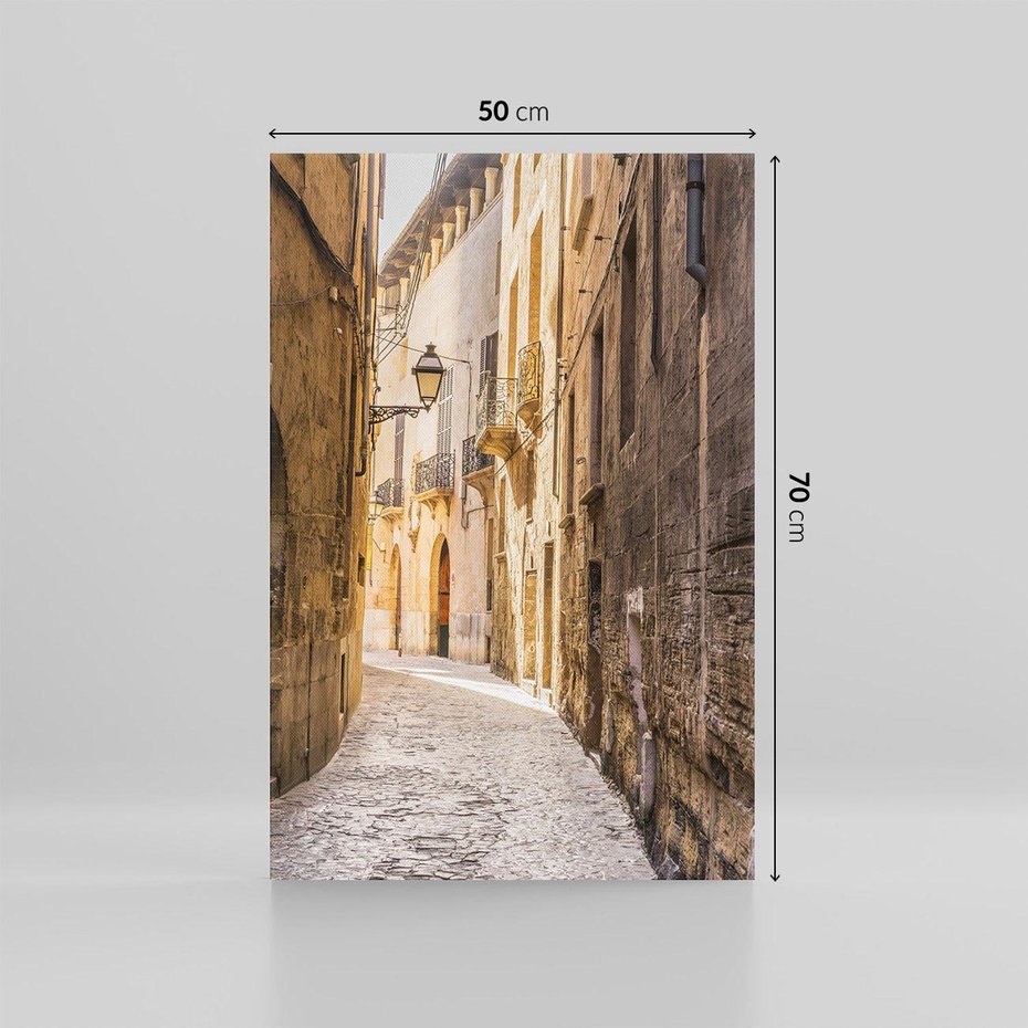Obraz na płótnie 50x70 - Perspektywa Uliczki - uliczka, perspektywa