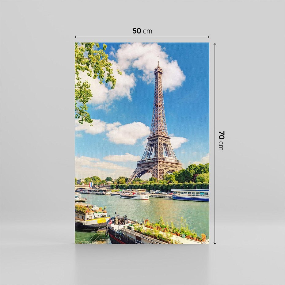 Obraz na płótnie 50x70 - Paryżska ikona Francji - wieża Eiffla, Paryż