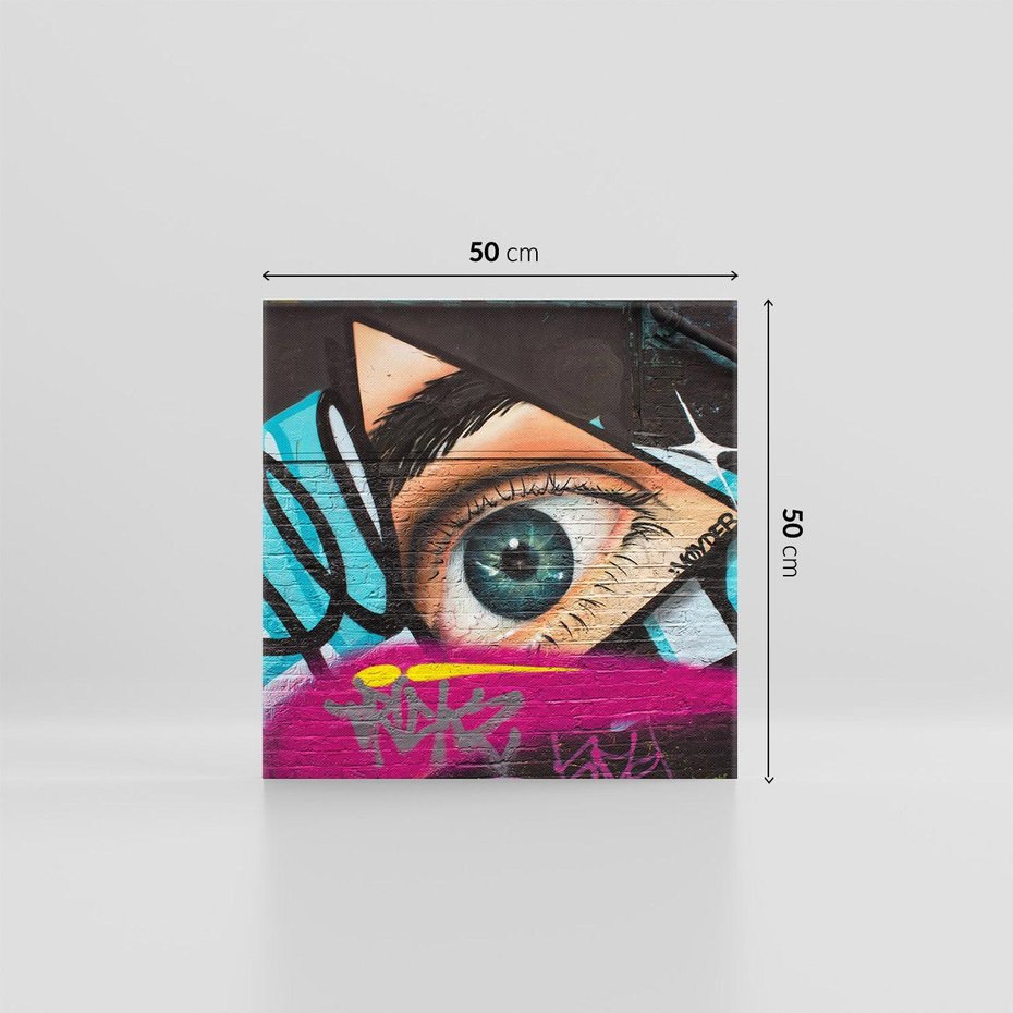 Obraz na płótnie 50x50 - Wibracje kreatywności graffiti - graffiti