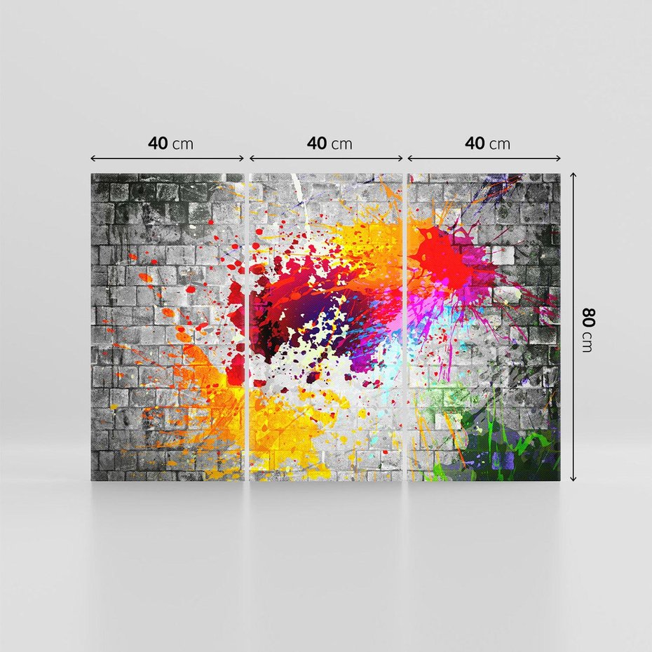 Obraz na płótnie 120x80 - Ekspresja Graffiti - farba, graffiti