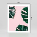 Plakat bez ramy 40x50 - Siła Natury - liście, monstera
