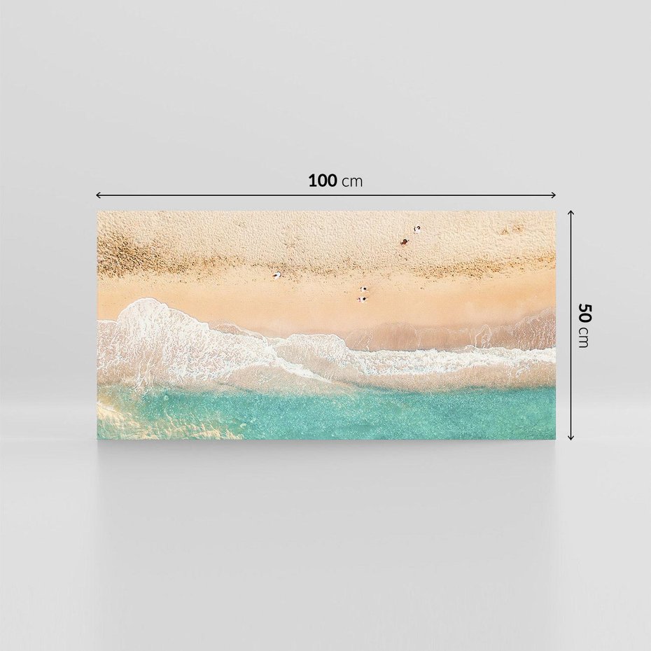 Obraz na płótnie 100x50 - Oczy turkusu - fotografia, plaża