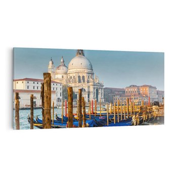 Obraz na płótnie 140x70 - Urok Wenecji - fotografia, przystań w Wenecji