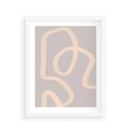 Plakat w ramie 40x50 - Nowoczesne Odbicia - minimalistyczny obraz, nowoczesny - rama biała