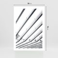 Plakat bez ramy 50x70 - Czarno-Biała Fotografia Architektury - nowoczesna architektura, bialo czarny