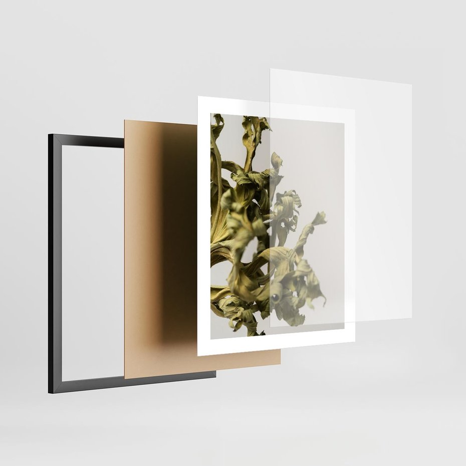 Plakat w ramie 40x50 - Odejście pory deszczowej - suche, trawy - rama czarna