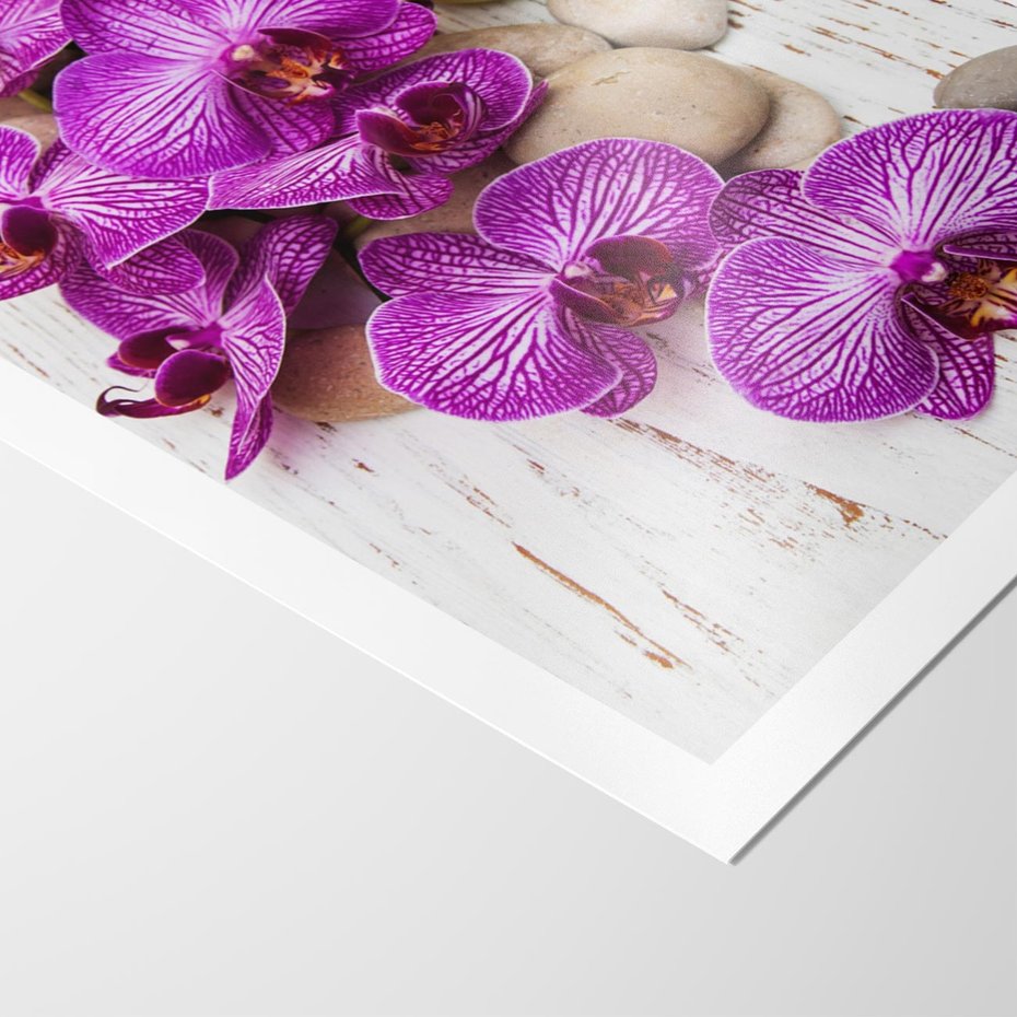 Plakat bez ramy 50x70 - Relaksujące spa w otoczeniu orchidei - spa, świece