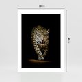 Plakat bez ramy 30x40 - Elegancja lamparta - lampart, pantera