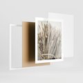 Plakat w ramie 40x50 - Letni Plon - zboże, kłosy zboża - rama biała