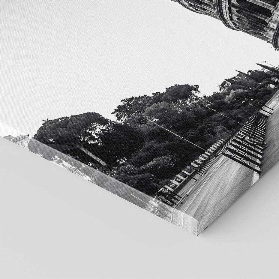 Obraz na płótnie 70x70 - Echa Historii - czarno biała fotografia, koloseum