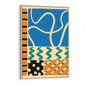 Obraz w ramie 50x70 - Etno Boho - etno ornamenty, boho klimat - rama drewno