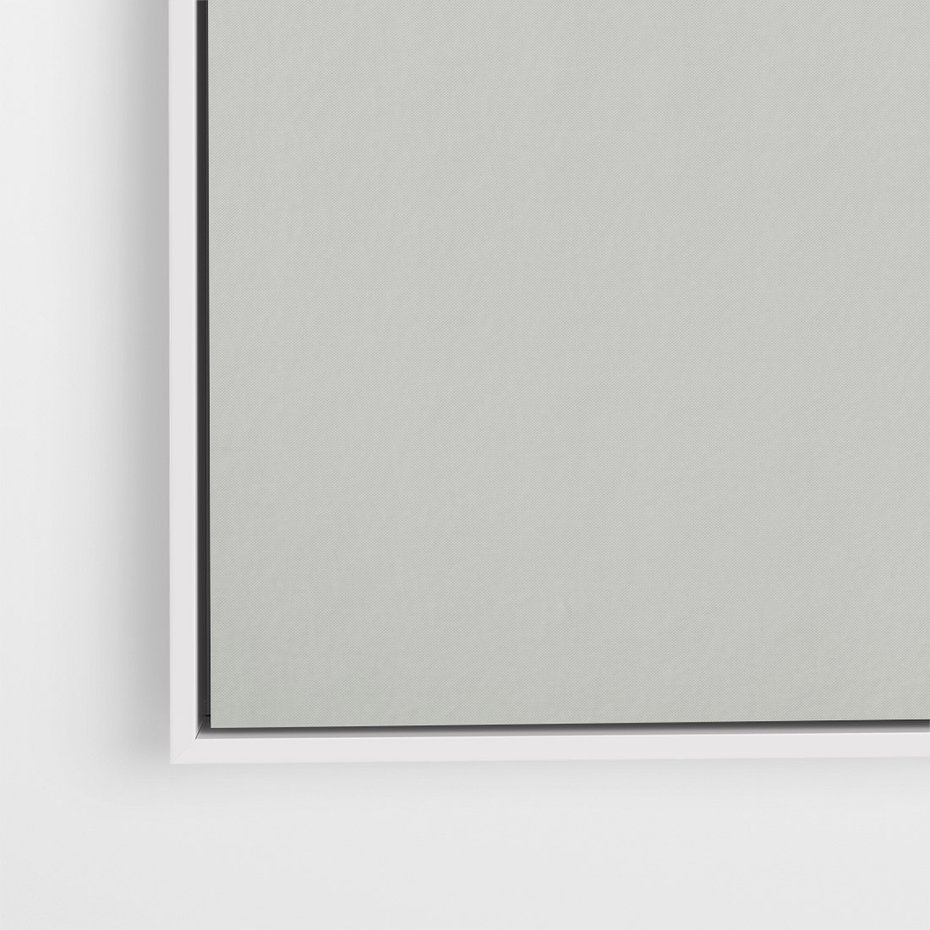 Obraz w ramie 80x120 - Zieleń i Subtelność - kaktusy, liście - rama biała