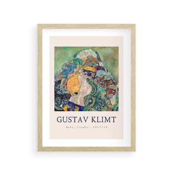 Plakat w ramie 30x40 - Sztuka z Reprodukcją G. Klimta - Gustav Klimt, reprodukcja - rama drewno