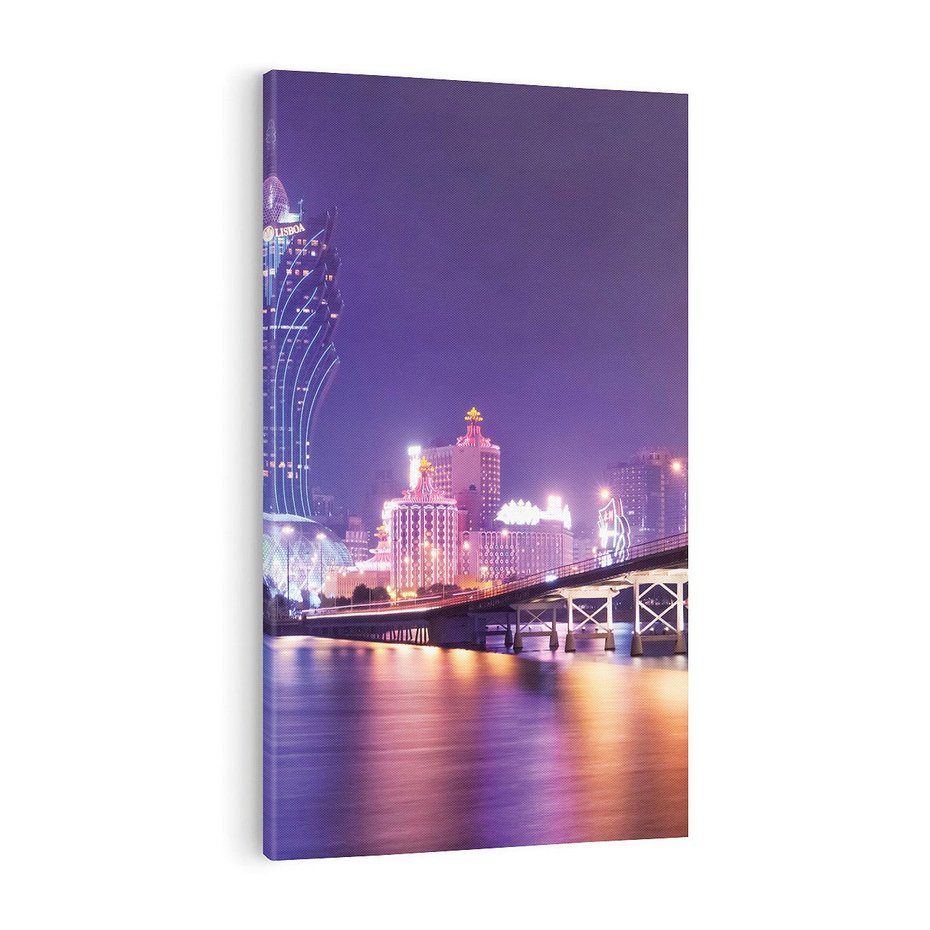 Obraz na płótnie 80x120 - Macau: Spotkanie dwóch światów - Macau, Hong