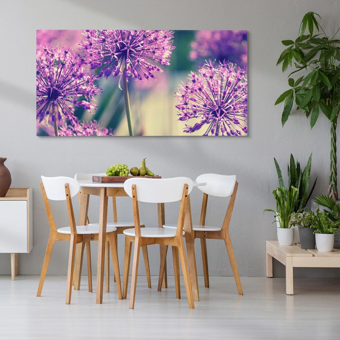 Obraz na płótnie 140x70 - Kwiatowa łąka w pełnym rozkwicie - kwiaty, łąka
