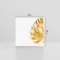 Obraz na płótnie 30x30 - Przyjemność dla Oczu - złote, liście