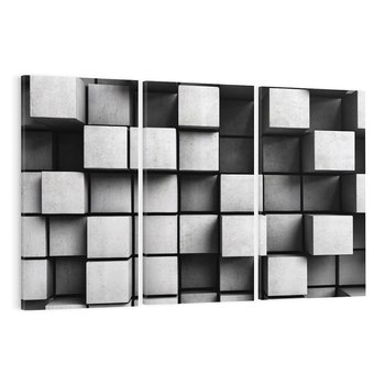 Obraz na płótnie 120x80 - Abstrakcyjne 3D kwadraty - 3D, abstrakcja